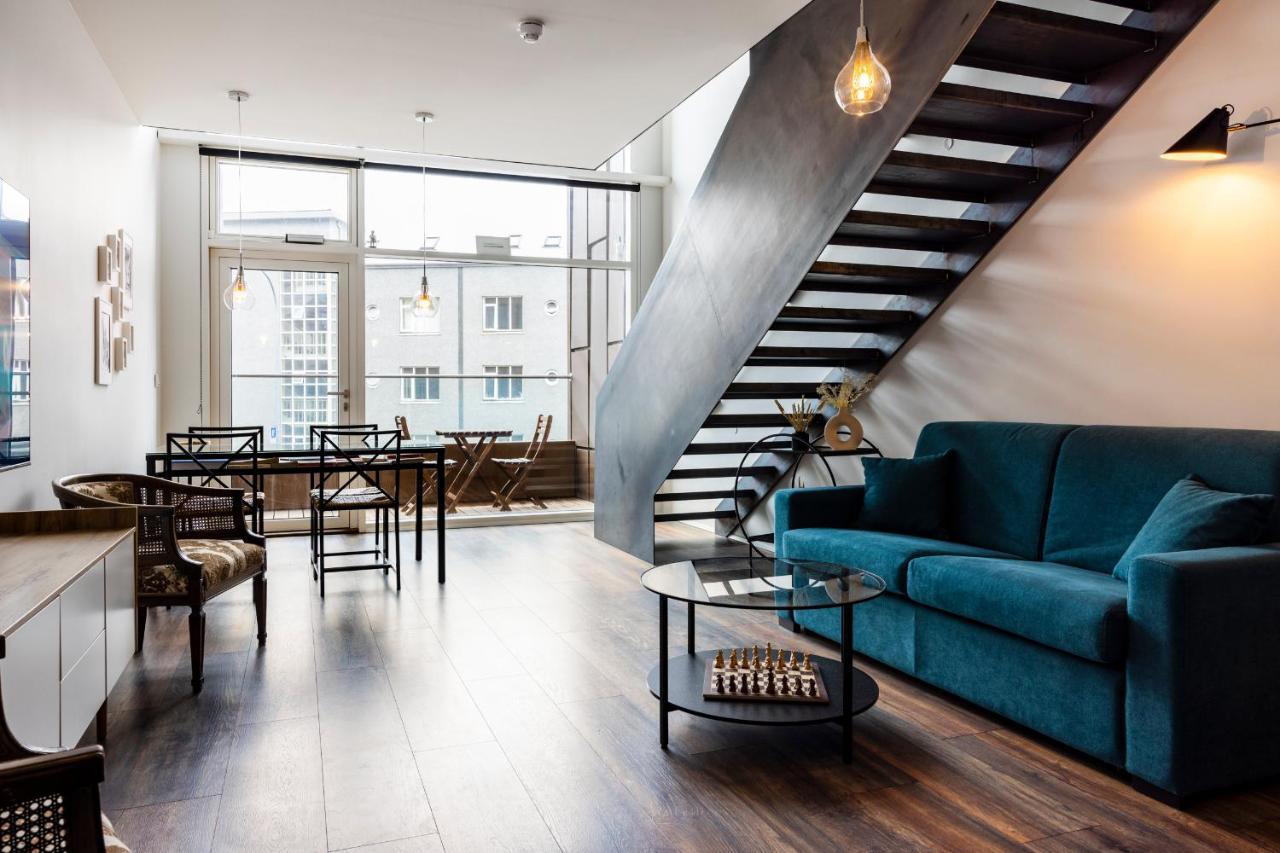 Loft-Style Duplex With Balcony In Downtown Reykjavik Daire Dış mekan fotoğraf